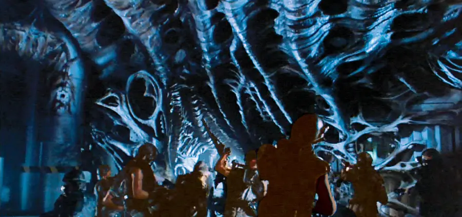 Ripley, Burke, Gormley & Hicks return to terraforming colony on Exomoon LV-426.